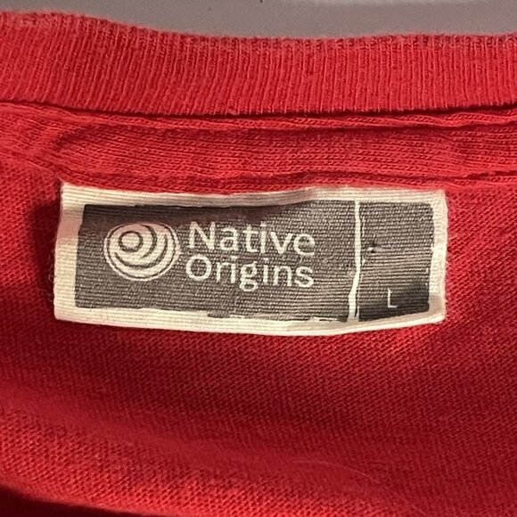 I Am Eagle Artwork T Shirt sz L Justien Sanoa Bird First Nations Native Canada - Picture 10 of 11